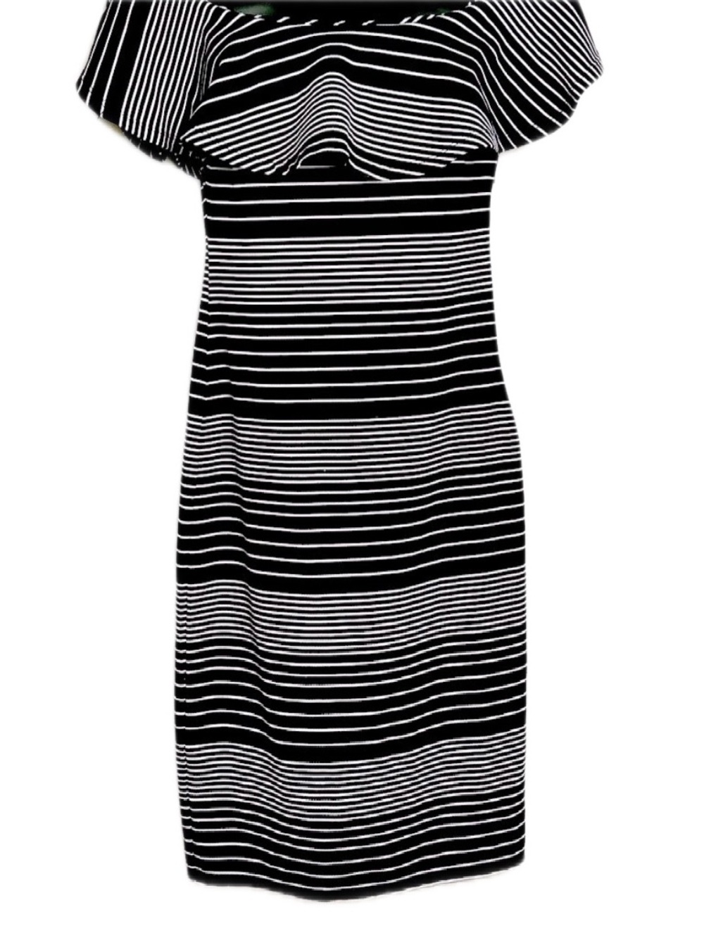 Couture Black and White Midi Dress NWOT - Picture 8 of 12